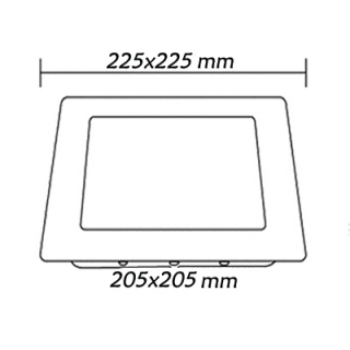 LED Panel Ugradni kockasti 18W 4200 