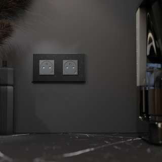 Dekorativni ram Unica Deco 2 elementa iscepkano drvo 