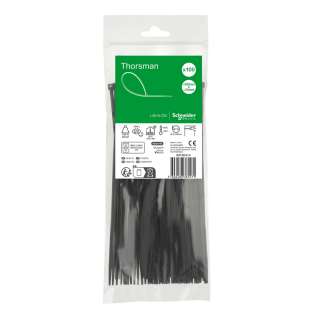 Kablovska vezica 200x3.6mm Crna 