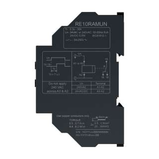 RE10RAMUN Tajmer funkc. odlož.uključ.24V AC/DC,240V AC,1CO 