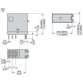 Rele 5A 2CO 230V AC sa LED indikacijom 
