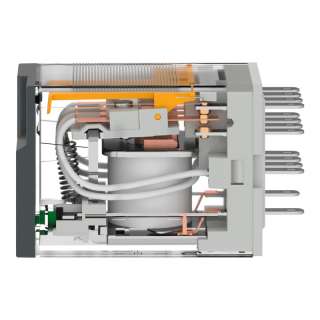 Minijaturni utični relej 4CO 24V AC sa LED indikacijom 