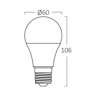 LED sijalica E-27 9W 4000K 