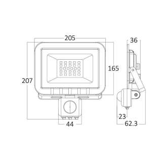 LED Reflektor sa senzorom 50W 6500K 