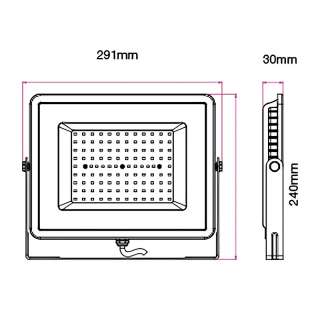 LED Reflektor 100W SMD HB VT 