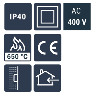 Tabla ugradna U54 tip C 3x18 Bela vrata 