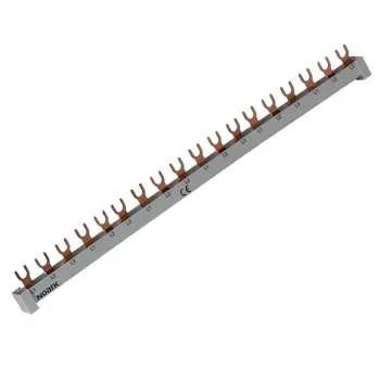Sabirnica 3L 10mm2 63A 18 modula sa završnom kapom 