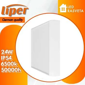 Led panel kvadratni n/z 24W 6500K IP44 LPDL-24EMS01-F 