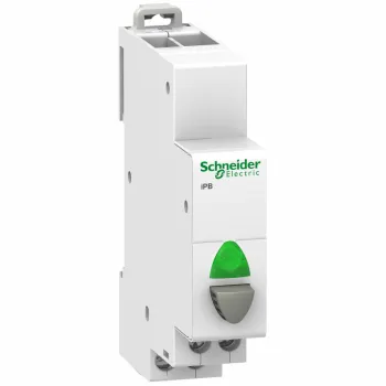 Acti9 iPB 1NO jednostruki taster sivi - indikatorska zelena lampica 110-230VAC 