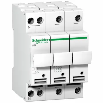 Acti 9-rastavljač sa osiguračima STI - 3P + N - 10 A -za osigurače 8.5 x 31.5 mm 