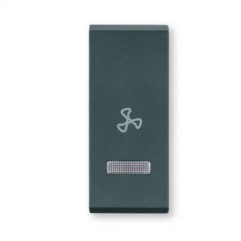 Taster za sklopku sa ind. simbol ventilator Antracit 