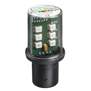 crvena LED lampica BA15D 24VAC/DC 