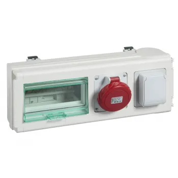 Canalis - utična kutija - 32A- 2 IEC indust. utičnice za KNB - 8 modula od 18mm 