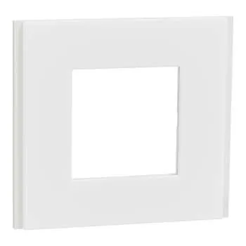 Dekorativni ram Unica Deco 1 element belo staklo 