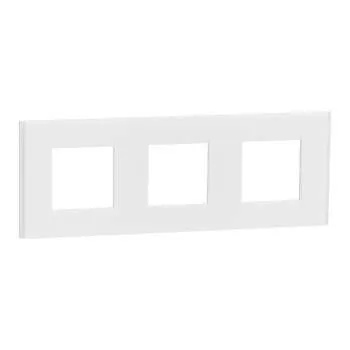 Dekorativni ram Unica Deco 3 elementa belo staklo 