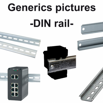 montažna ploča na simetričnu DIN šinu - za frekventne regulatore 