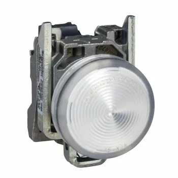 bela kompletna signalna lampica Ø22 ravna sočiva sa integrisanim LED 230..240V 