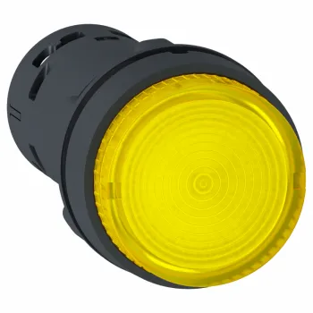 svetleći taster - LED - sa povratkom -1NO - žuti - 24V 