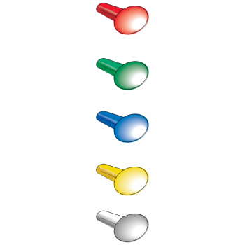 set oznaka u boji za identifikaciju položaja svetlosnih jedinica + opcije
