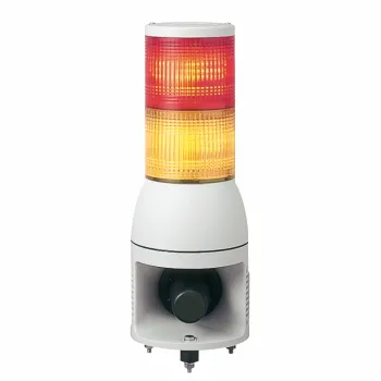 svetlosna kolona 100 mm 24V sirena-stalno/trepćuće LED svetlo-narandžasta/crvena 