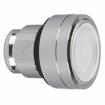 bela udubljena glava svetlećeg tastera Ø22 sa povratkom za integrisan LED 