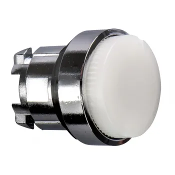 bela izbočena glava svetlećeg tastera Ø22 bez povratka za integrisan LED 