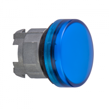 plava glava signalne lampice Ø22 sa ravnim sočivom za integrisan LED