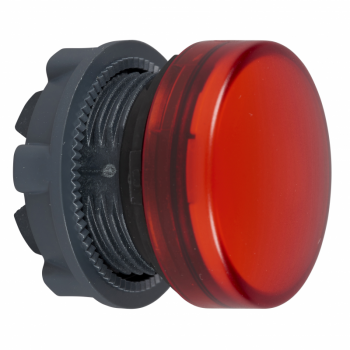 crvena glava signalne lampice Ø22 ravna sočiva za integrisan LED