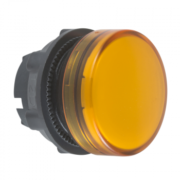 narandžasta glava signalne lampice Ø22 ravna sočiva za integrisan LED