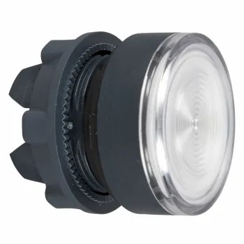 bela udubljena glava svetlećeg tastera Ø22 sa povratkom za integrisani LED 