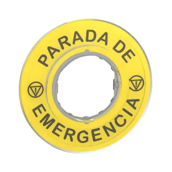 oznaka Ø60 za nužno isključenje -PARADA DE EMERGENCIA/logo ISO13850 