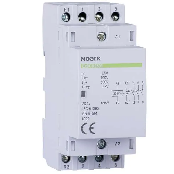 Instalacioni kontaktor 25A 230V 4NO 
