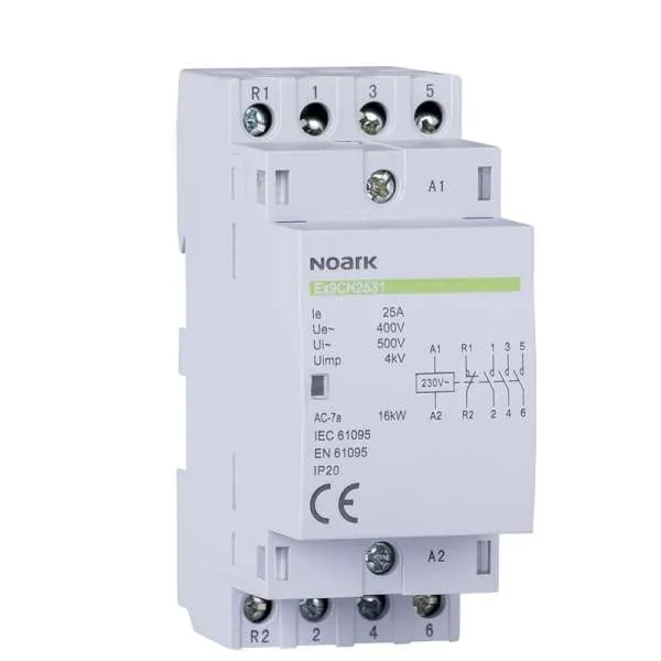 Instalacioni kontaktor 25A 230V 3NO+1NC 