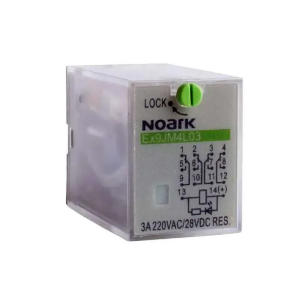 Ubodni relej 3A 24V DC, 4 kontakta 