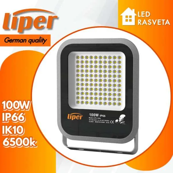 LED Reflektor 100W 6500K 10000lm IP66 