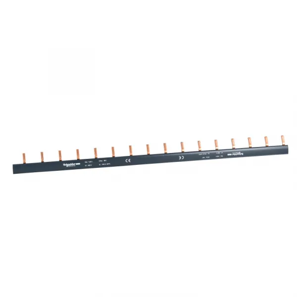 češljasta sabirnica - 1P - 125 A / 63 A po izvodu - D = 432 mm, 16 x 27 mm 
