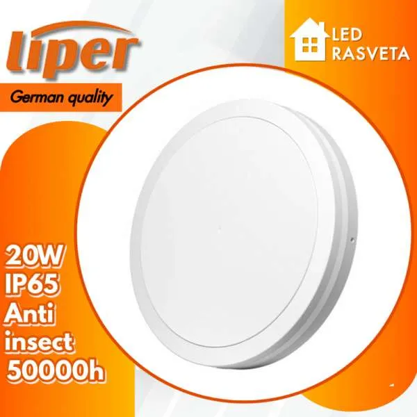LED Plafonjera 20W CCT IP65 anti-insect 
