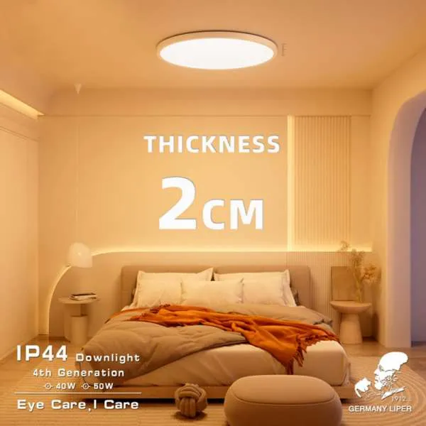 LED Plafonjera slim 40W CCT IP44 bela 