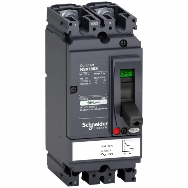 prekidač Compact NSX100S - TMD - 63 A - 2P 2d 