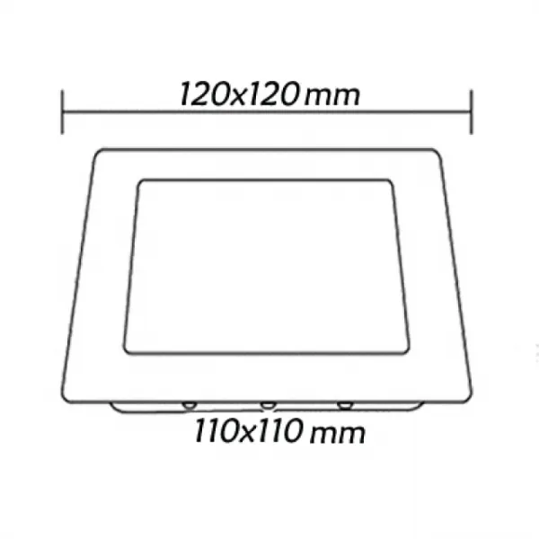 LED Panel Ugradni kockasti 6W 4200K 