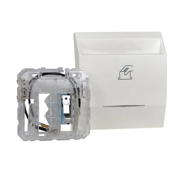 Unica - kartični prekidač - 10 A - 230 VAC - 2 m - krem 