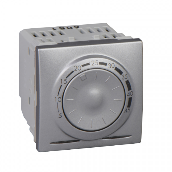 Unica Top/Class - podni termostat - 230 VAC - 2 m - aluminijum 