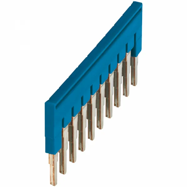 NSYTR utični most 10 priključaka za 4mm² priključke - plavi 