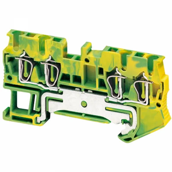 Linergy redna stezaljka za uzemlj. -2.5mm² jednostruka 2x2 opružna - zeleno-žuta 