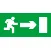 Quick Signal - znak za izlaz jednostrani - čovek trči nadesno 