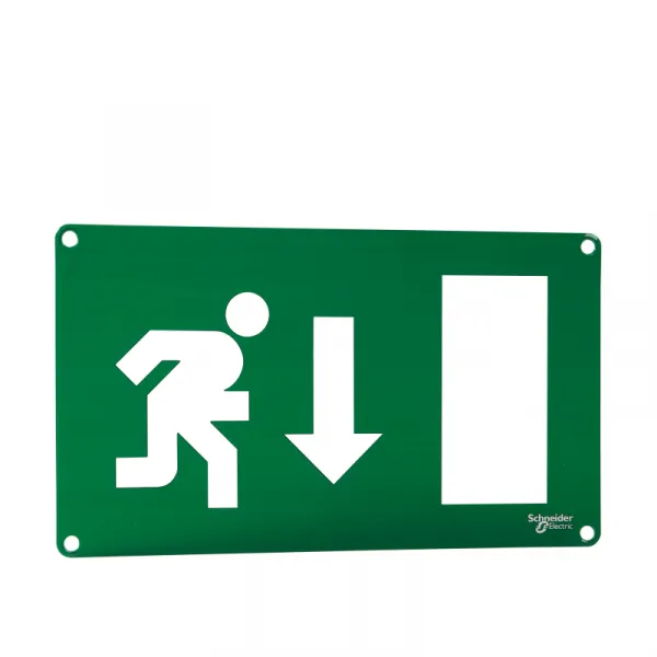 Quick Signal - dvostrani znak za izlaz - čovek trči naniže 