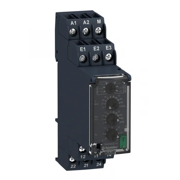prenaponski i podnaponski kontrolni relej 15V…500V AC/DC, 2 C/O 