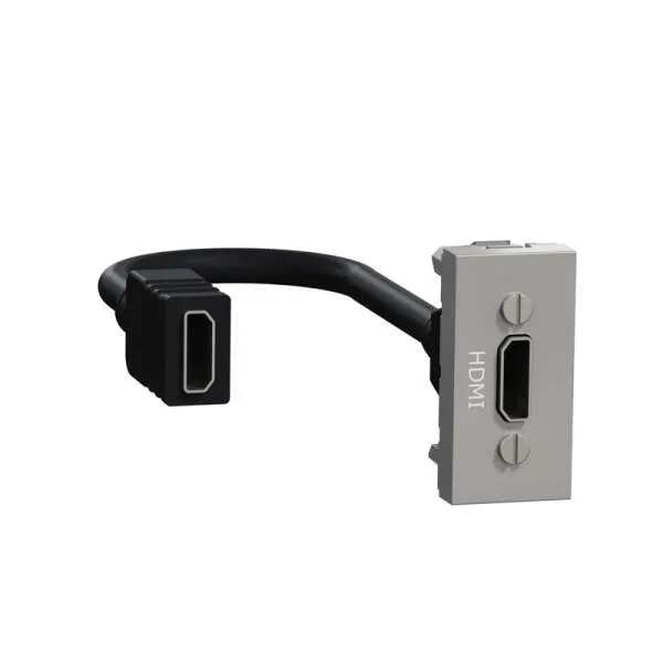 Priključnica HDMI 1M aluminijum 