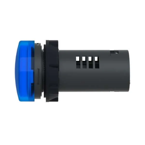Signalna lampica plastična plava sa ugrađenim LED-om 24 V AC/DC 