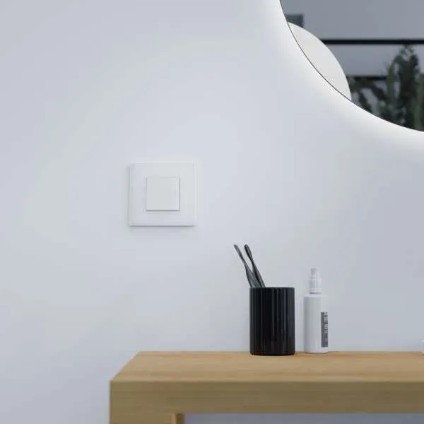 Dekorativni ram Unica Deco 1 element belo staklo 